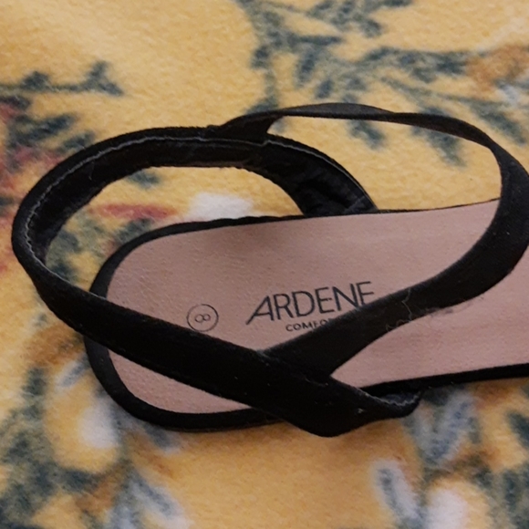 Black open flats for women - Picture 3 of 4